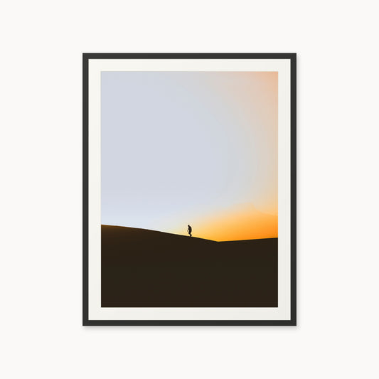 
Adventure Calls, 30×40 in, black