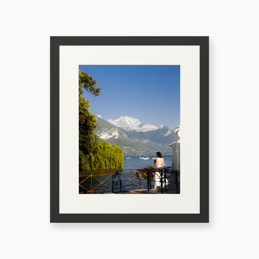 
Blue Hour Promenade — 11x14 inch black frame