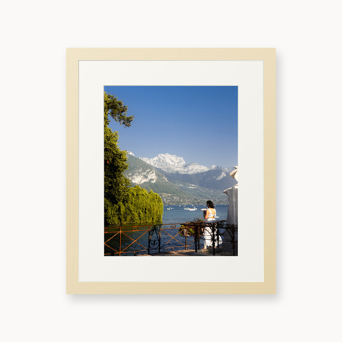 
Blue Hour Promenade — 11x14 inch maple frame