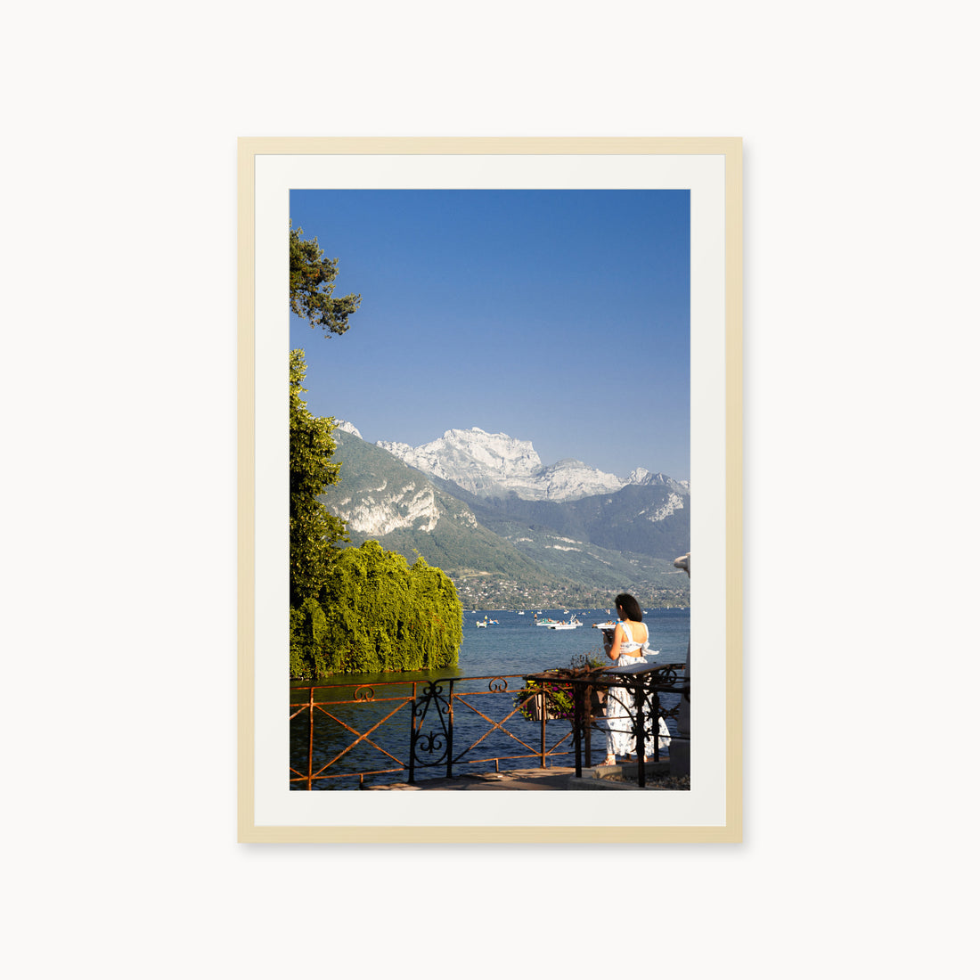 
Blue Hour Promenade — 24x36 inch maple frame