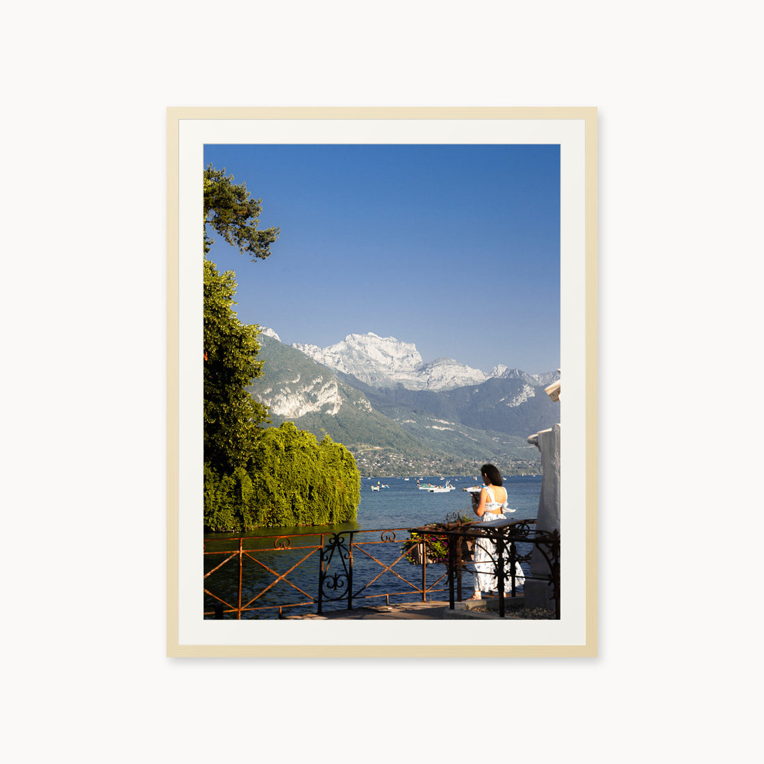 
Blue Hour Promenade — 30x40 inch maple frame
