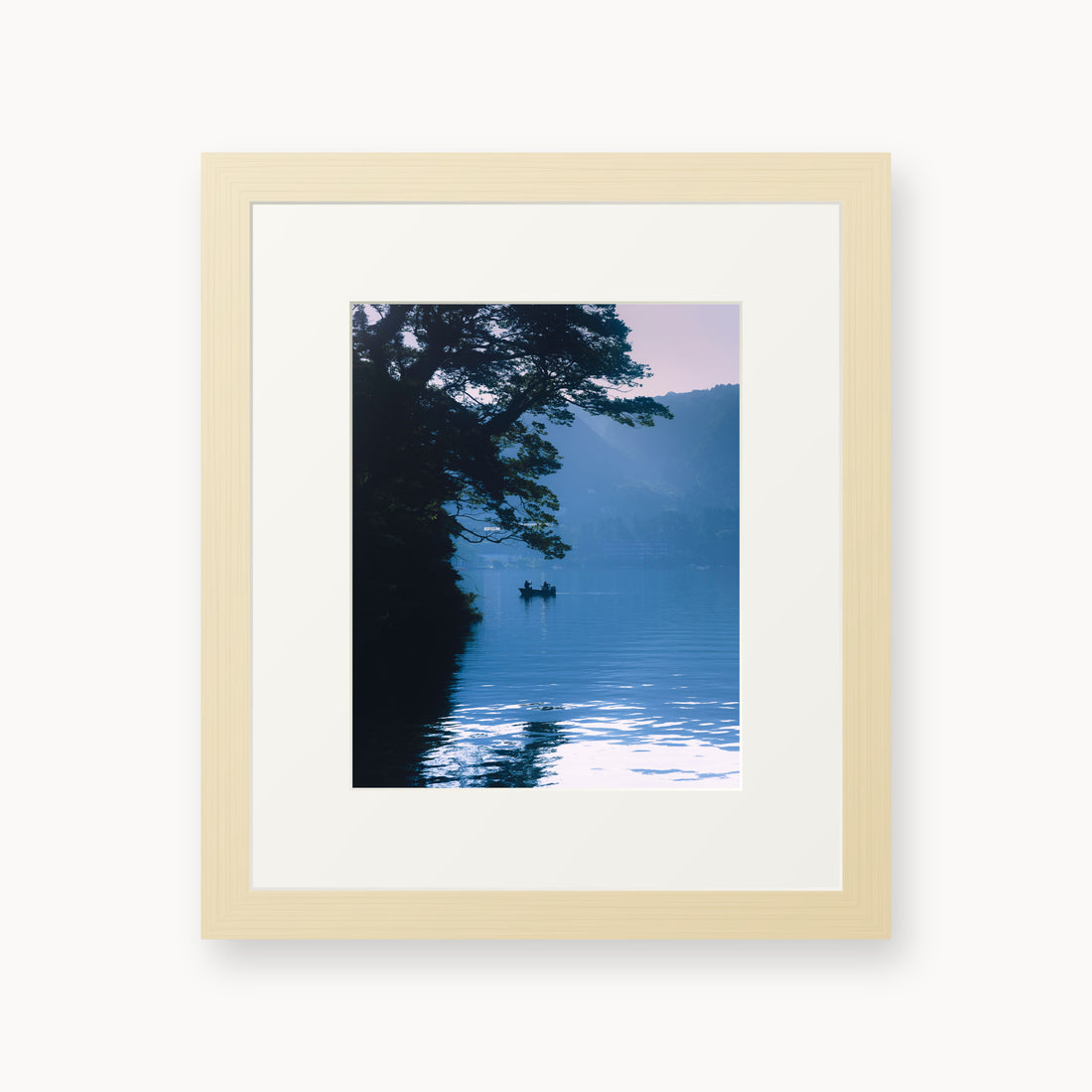 
Blue Lake — 8x10 inch maple frame