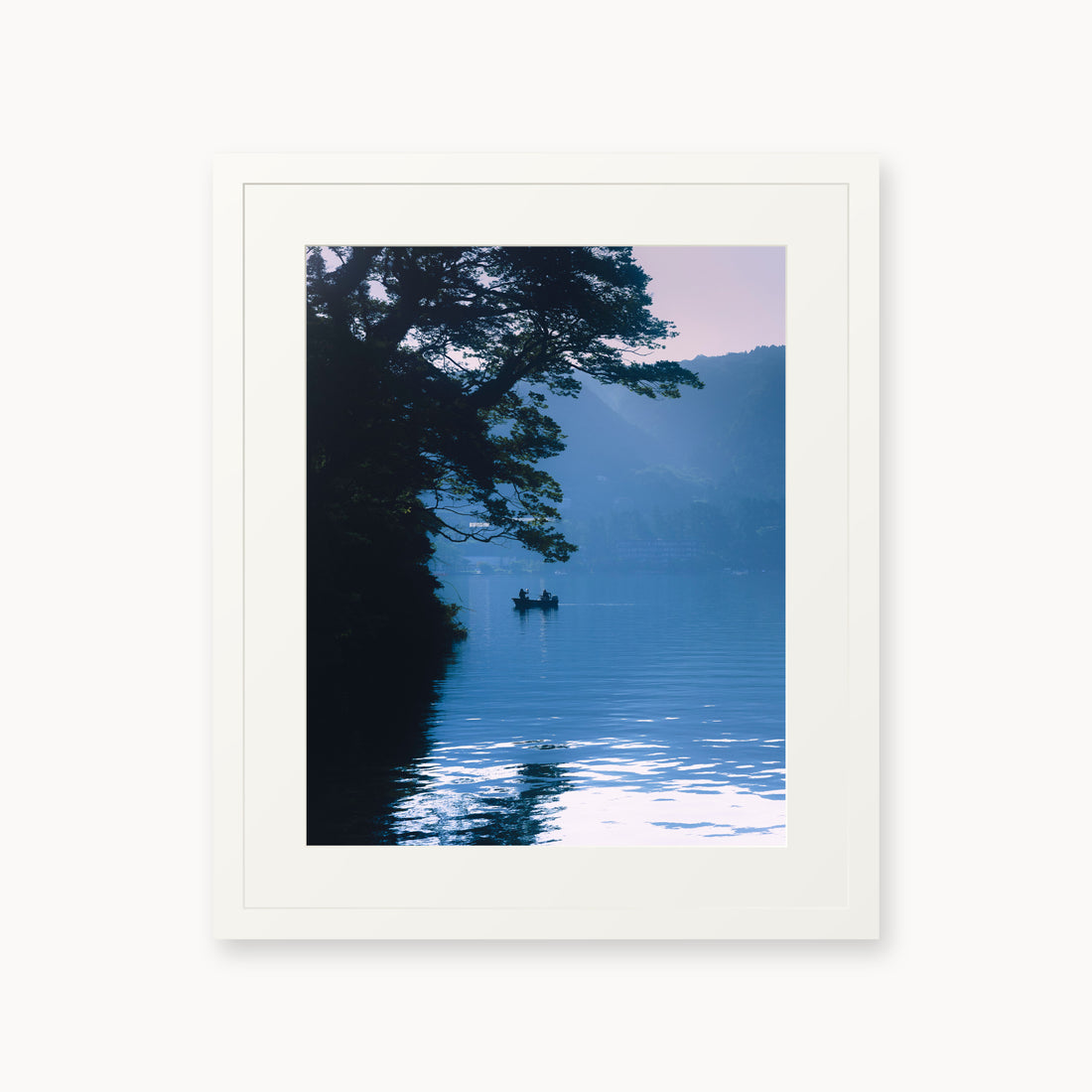 
Blue Lake — 16x20 inch white frame