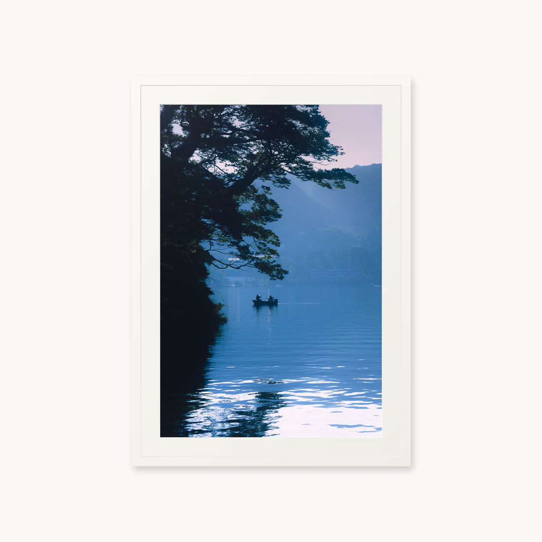 
Blue Lake — 24x36 inch white frame