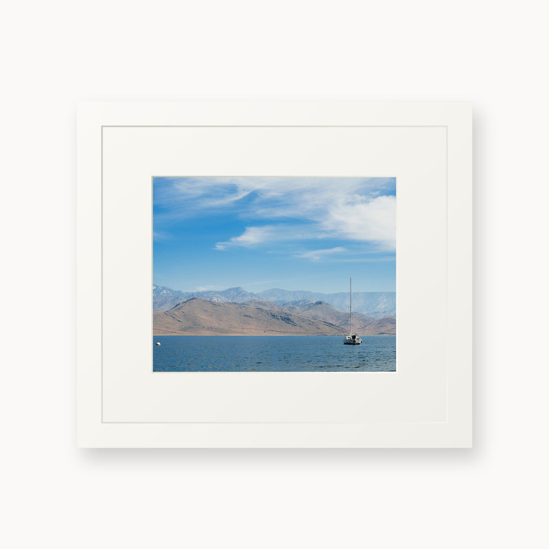 
Lake Isabella, 8×10 in, white