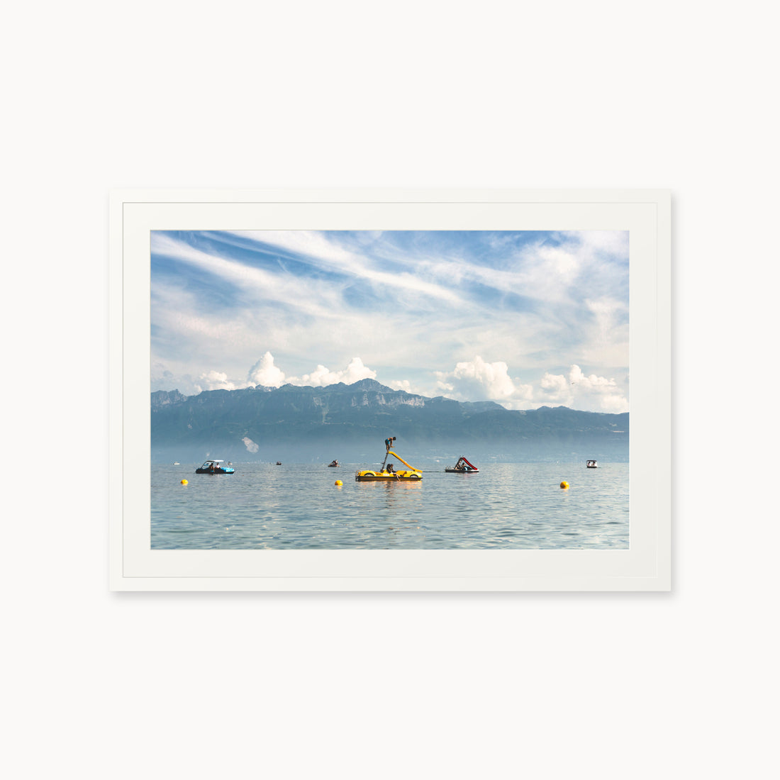 
L'enfant Bleu — 24x36 inch white frame