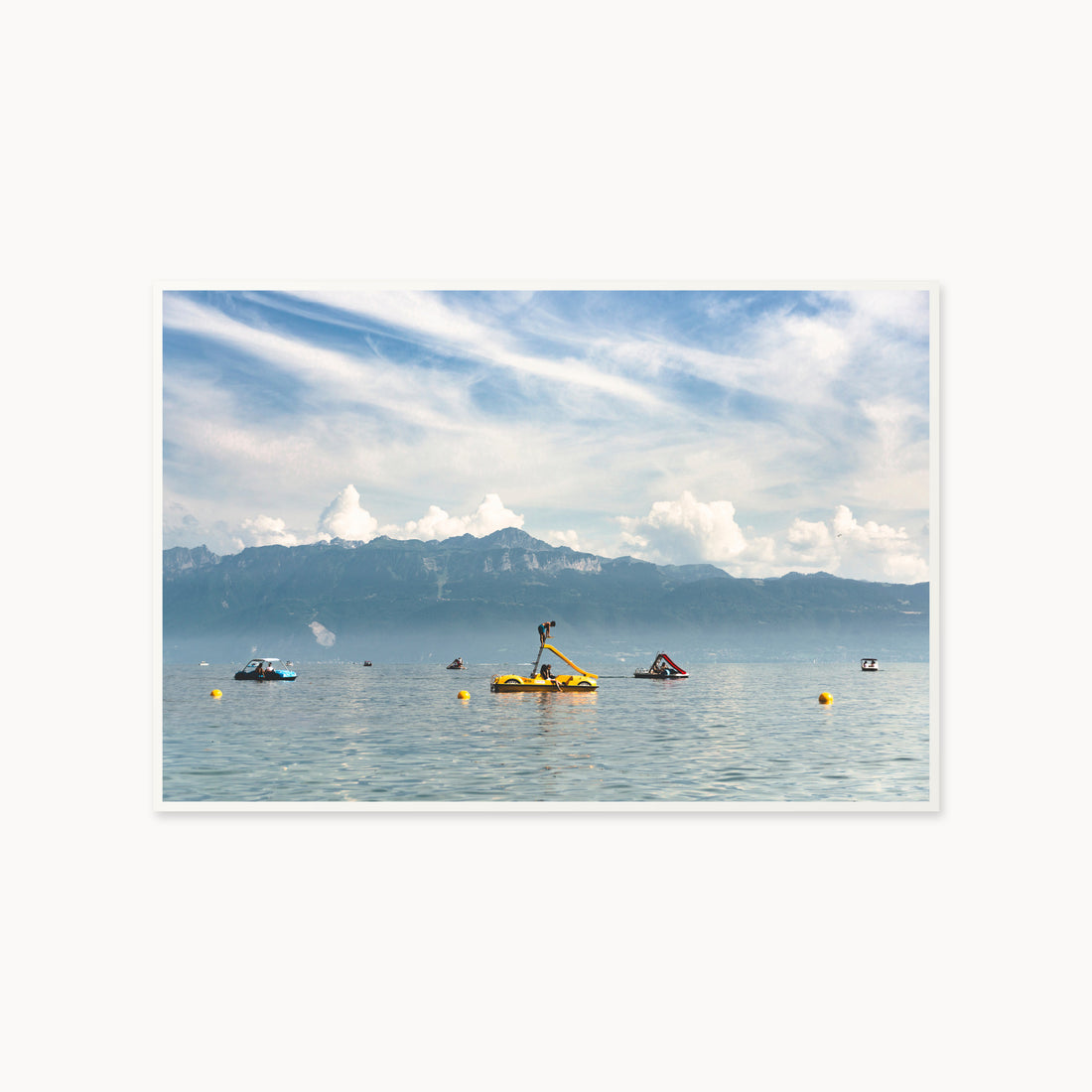 
L'enfant Bleu — 40x60 inch white frame