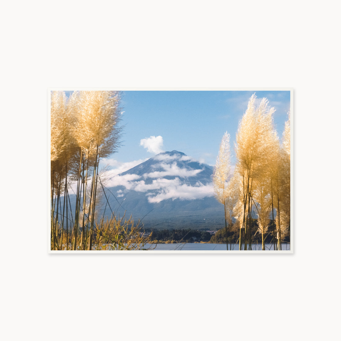 
Mount Fuji View — 40x60 inch white frame