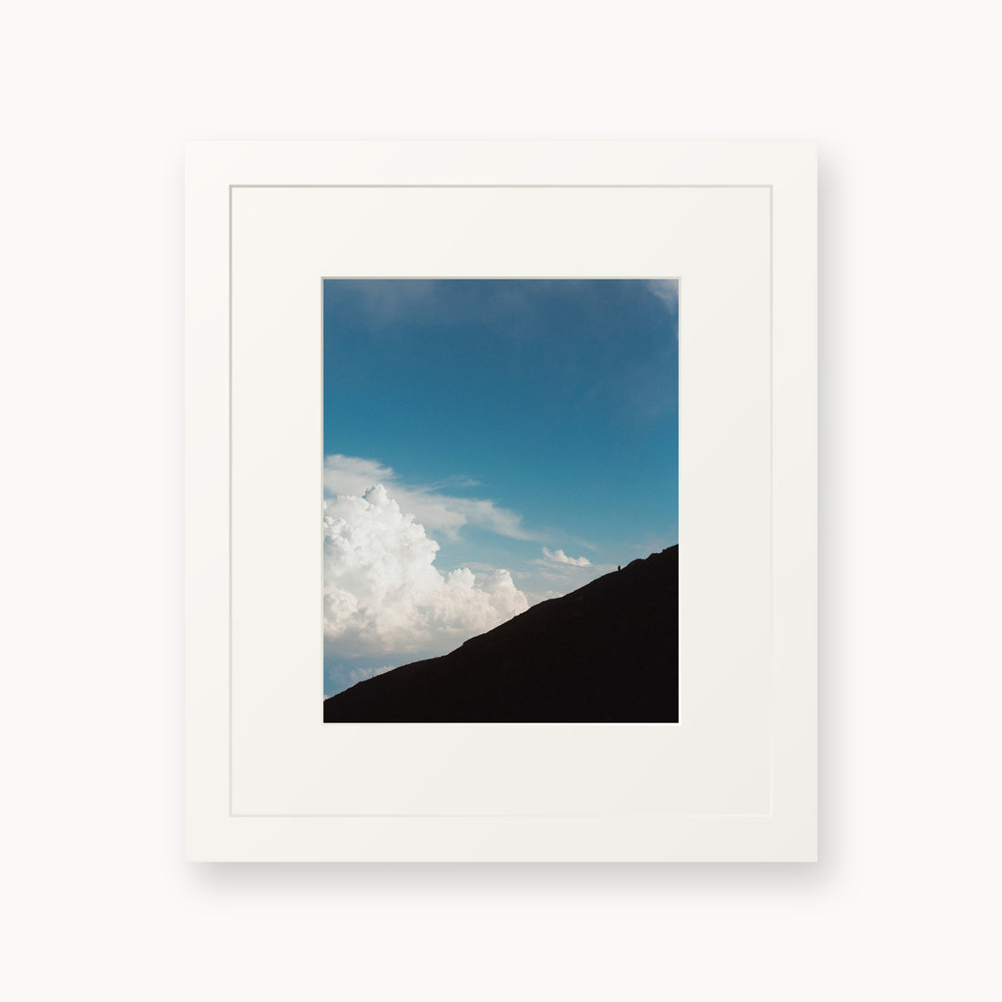 
Solitary Ascent — 8x10 inch white frame
