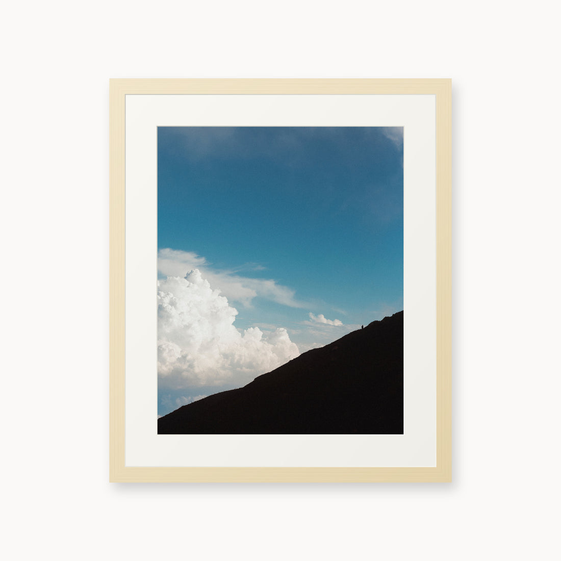 
Solitary Ascent — 16x20 inch maple frame
