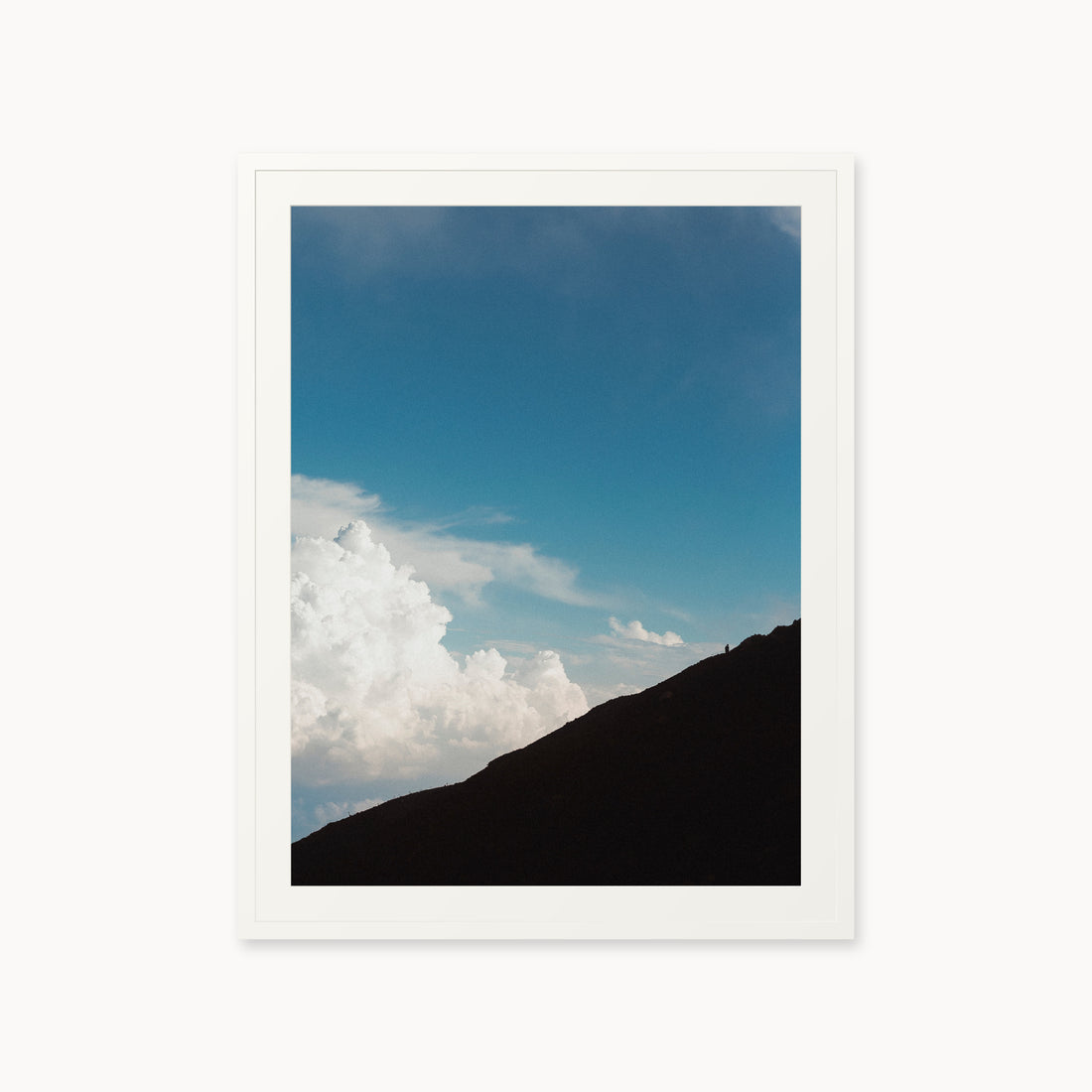 
Solitary Ascent — 30x40 inch white frame