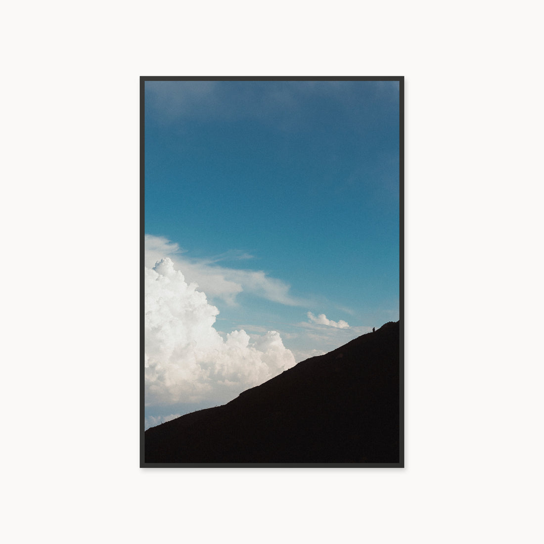 
Solitary Ascent — 40x60 inch black frame